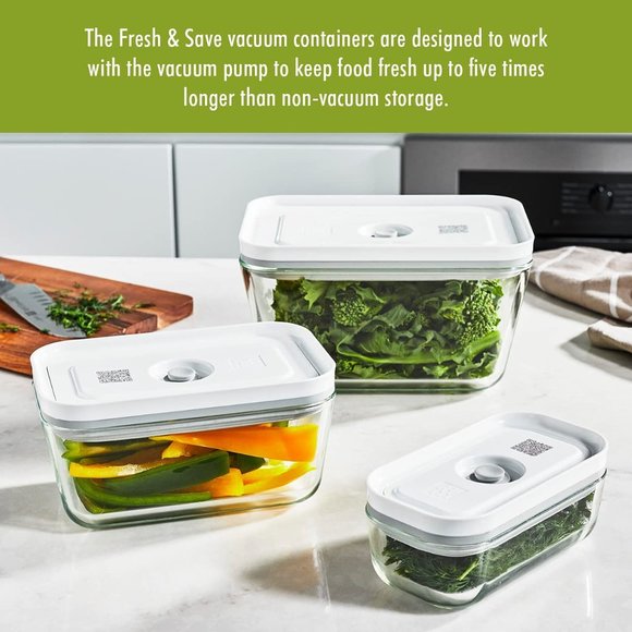 NIB ZWILLING Fresh & Save 3-pc Glass Food Storage Container, Meal Prep Container - Picture 7 of 14